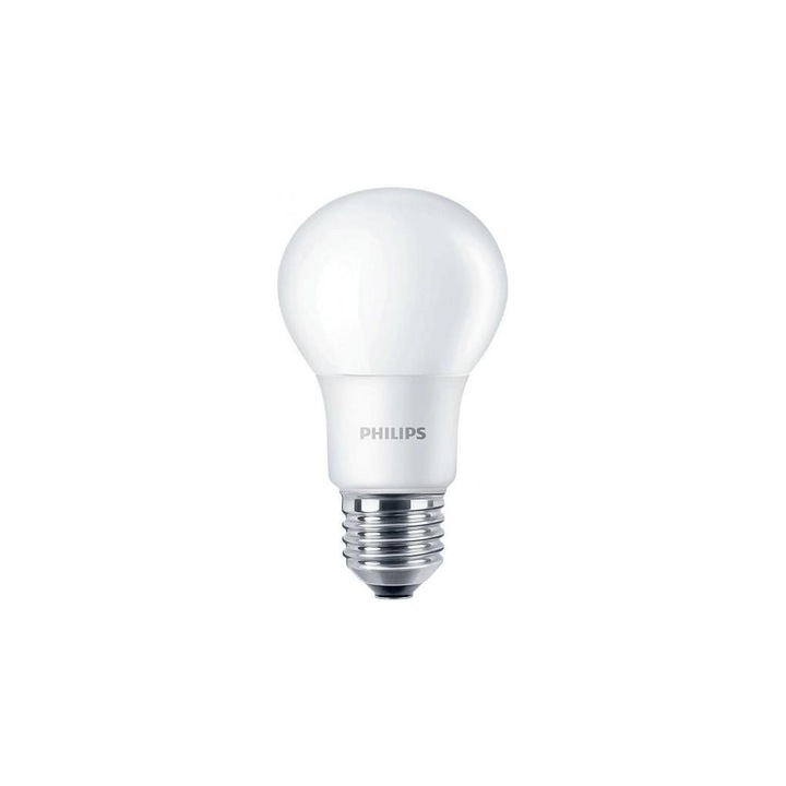 Bec LED Philips 9W (60W) E27, lumina rece 6500K