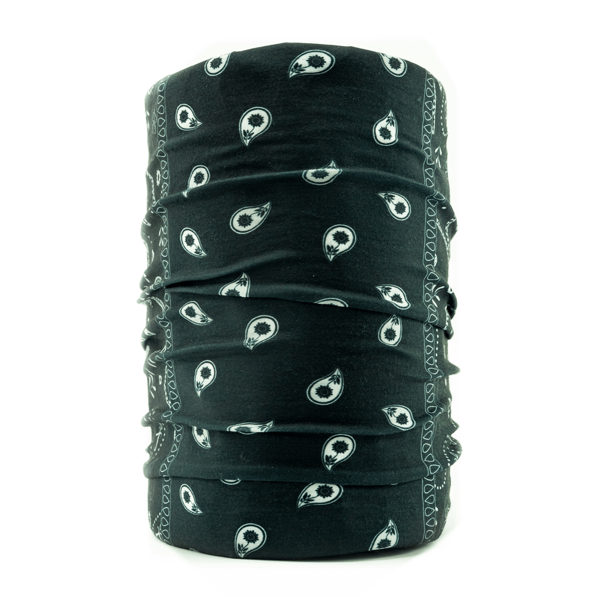 Bandana sport Dr.Bacty, Poliester, 50x26cm, Negru/Alb eMAG.ro