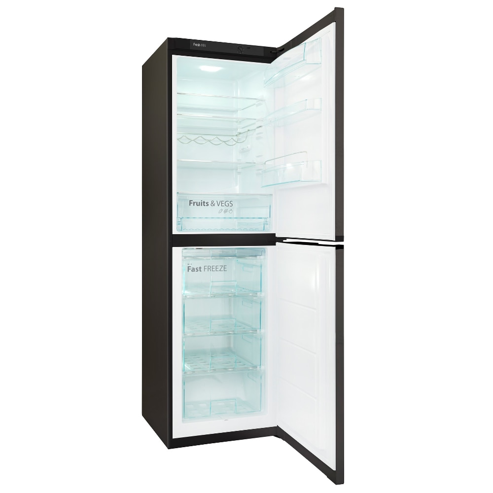 Frigider cu doua usi Snaige RF57SM-S5JJ2F0, Fast Freeze, 300 l, Clasa F, H 200 cm, Negru