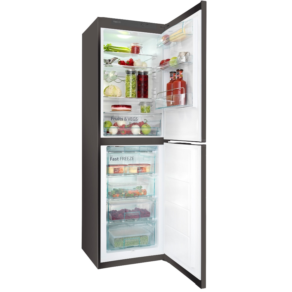 Frigider cu doua usi Snaige RF57SM-S5JJ2F0, Fast Freeze, 300 l, Clasa F, H 200 cm, Negru
