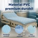 Saltea Antiescara Cu Compresor Silentios, Alhena® HF6001/HF608, 200 x 90 cm, Saltea Pentru Escare Cu Mod Alternativ Si Static, Saltea Medicala Cu Celule De Aer, Sistem Antiescare Complet, Pompa Inclusa, Pentru Pacienti Imobilizati, Uz Medical, Albastru