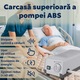 Saltea Antiescara cu Compresor Silentios, Alhena® HF6001, Sistem Antiescare, 200 x 90 cm, Presiune Alternativa, Ideala Pentru Pat Medical, Ingrijire la Domiciliu sau Spital, Pompa Inclusa, Design Confortabil si Eficient, Culoare Bej