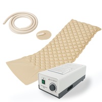 Saltea Antiescara cu Compresor Silentios, Alhena®, HF6001, 200 x 90 cm, Saltea Pentru Escare cu Presiune Alternativa, Saltea Medicala cu Celule de Aer, Sistem Antiescare cu Pompa Inclusa, Reglaj Presiune, Ingrijire Domiciliu sau Spital, Crem
