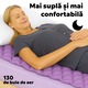 Saltea Antiescara Cu Compresor Silentios, Alhena® HF6001/HF608, 200 x 90 cm, Saltea Pentru Escare Cu Mod Alternativ Si Static, Saltea Medicala Cu Celule De Aer, Sistem Antiescare Complet, Pompa Inclusa, Pentru Pacienti Imobilizati, Uz Medical, Mov