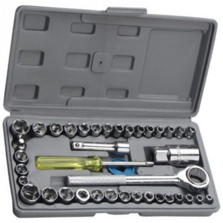 Trusa 40 piese Tubulare si clichet