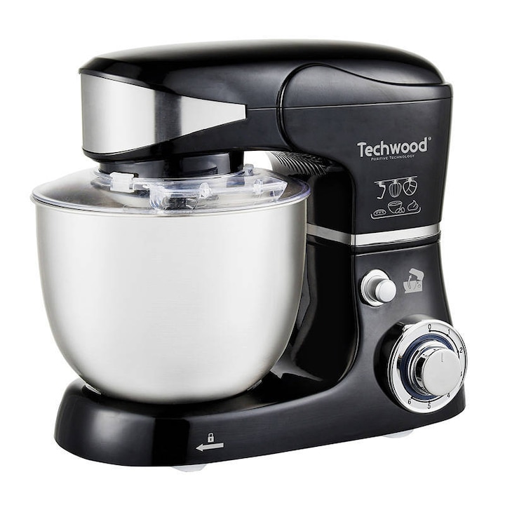 Blender electric SilverCrest, 350W, 1,5L, functie de zdrobire a ghetii, negru