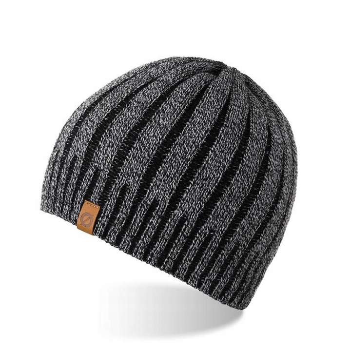 Caciula de iarna pentru barbati, Brodrene, Acril, 56-60 cm, Gri deschis