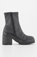 Tommy Jeans, Botine din piele ecologica cu toc masiv, Negru, 37