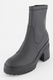 Tommy Jeans, Botine din piele ecologica cu toc masiv, Negru, 37