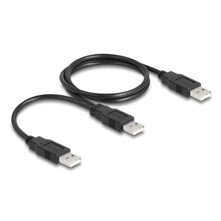 Cablu USB, Delock, 480Mbps, 70 cm, Negru