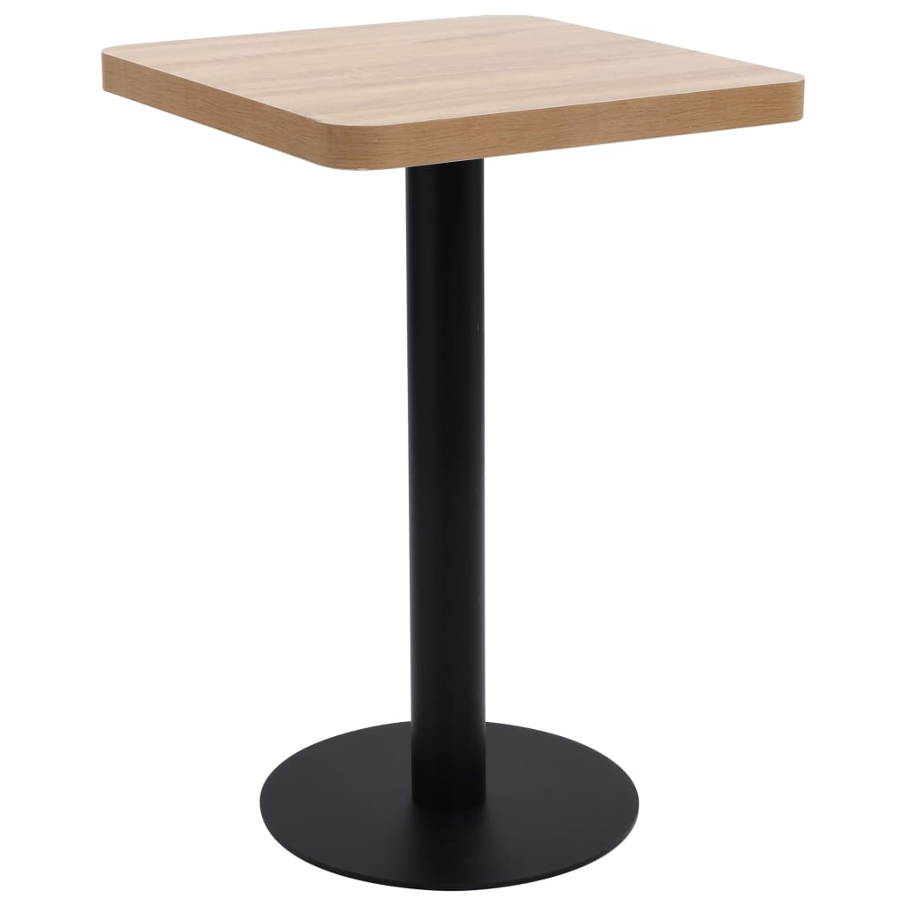 Masa de bistro, Modern, maro deschis, 50 x 50 cm, MDF, Mobilier