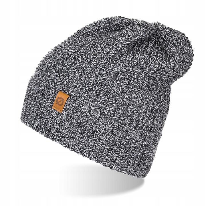 Caciula tip beanie pentru barbati, Brodrene, Acril, 56-60 cm, Gri