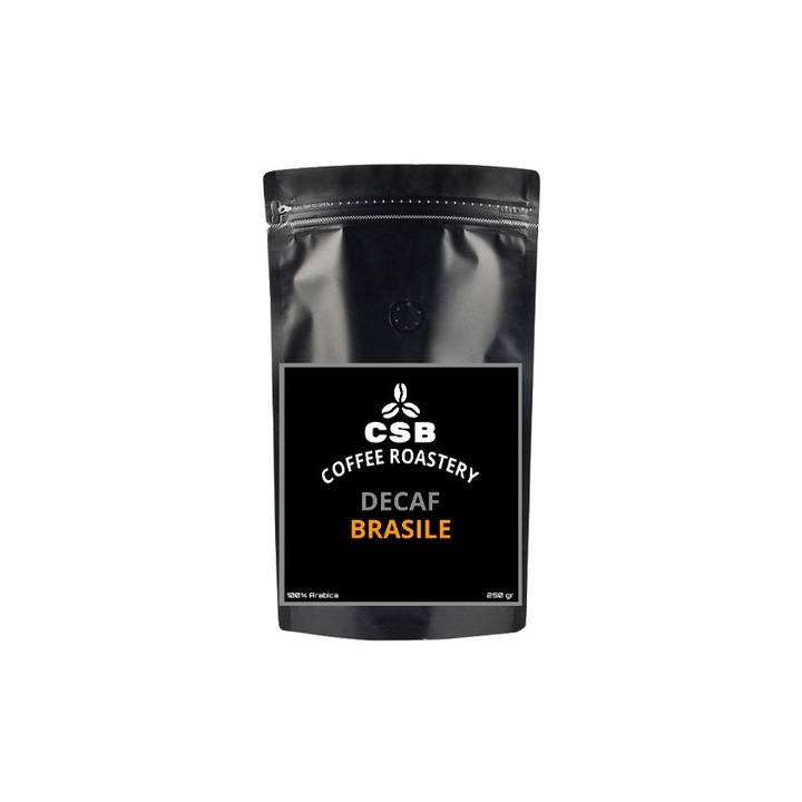 Кафе на зърна CSB Coffee Roastery, Decaf Brazil, Прясно изпечено, 250 гр.