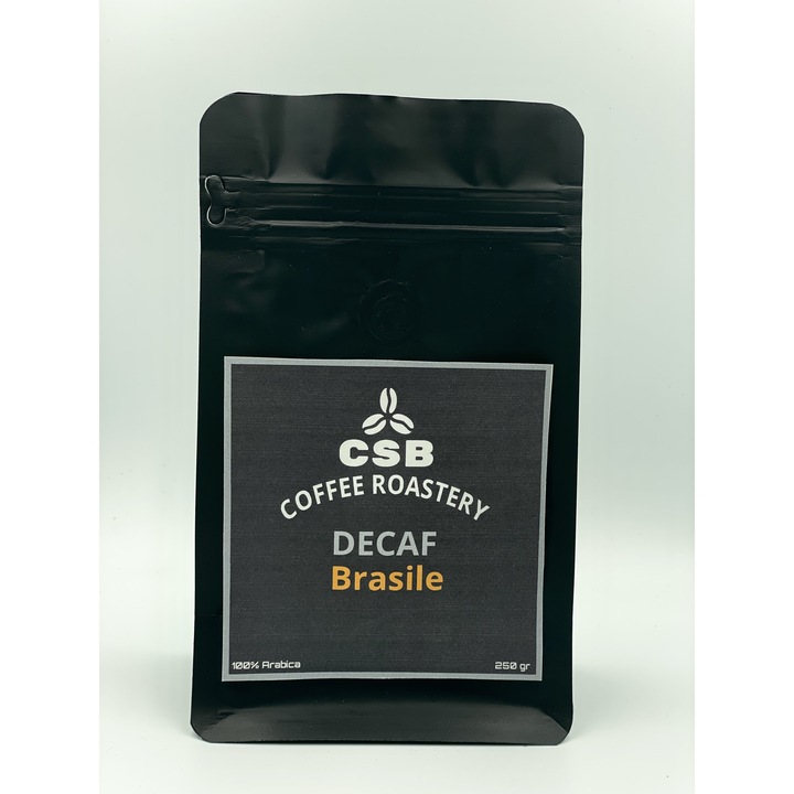Cafea boabe de specialitate proaspat prajita, CSB Coffee Roastery, Decaf Brazilia, 250 g