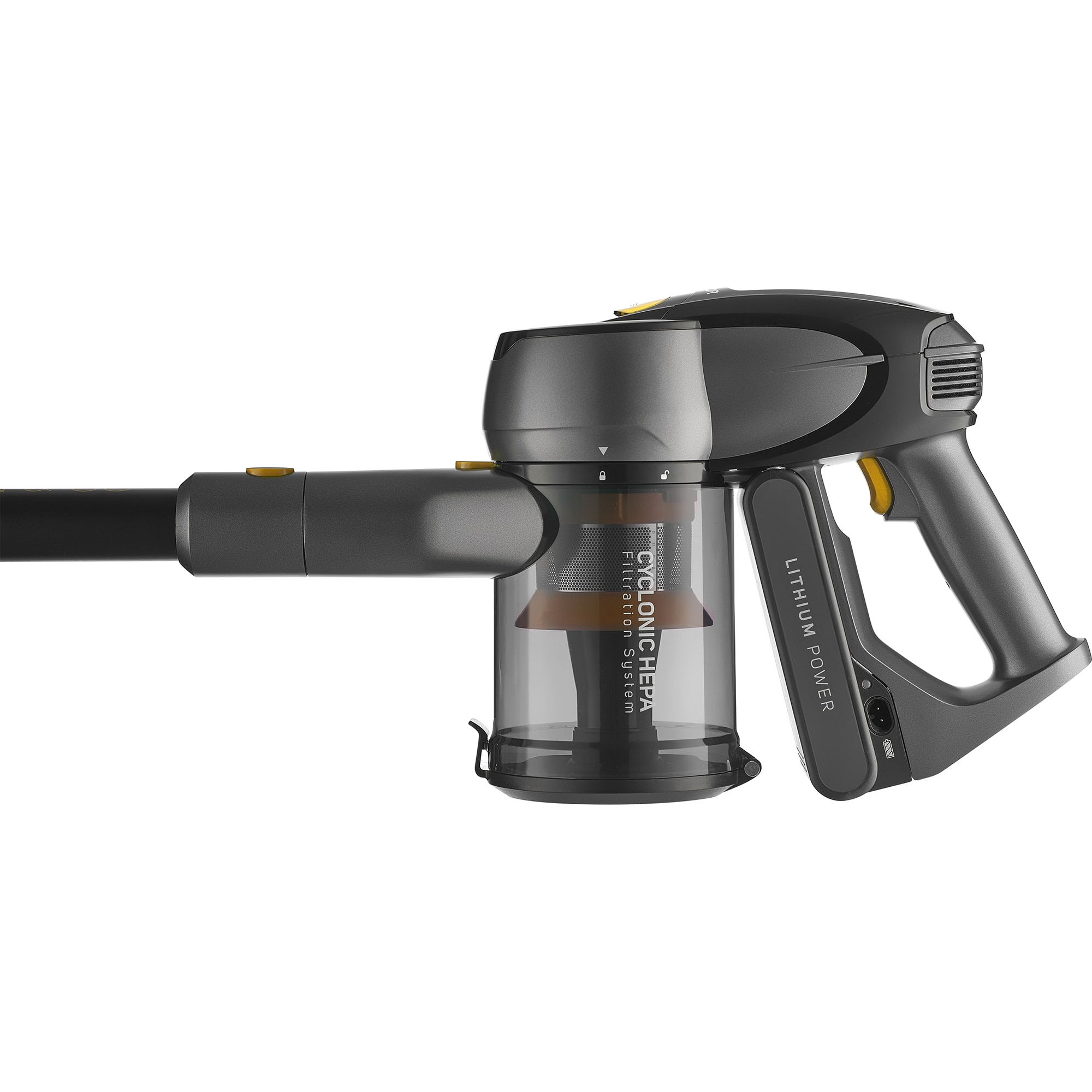 Aspirator vertical fara fir Sencor, putere 400W, autonomie 50 min, recipient praf 0.5 l, negru