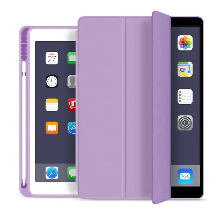Husa Tech-Protect Smartcase Pen compatibila cu iPad Air 4 2020 / 5 2022 Violet