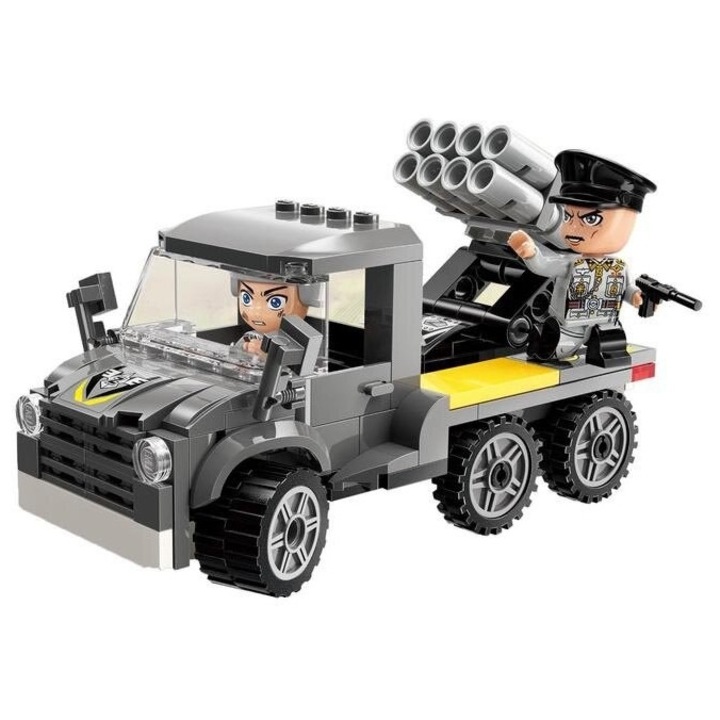 Set constructie, Qman, Combat Zone, Rachete Artilerie, 150 piese