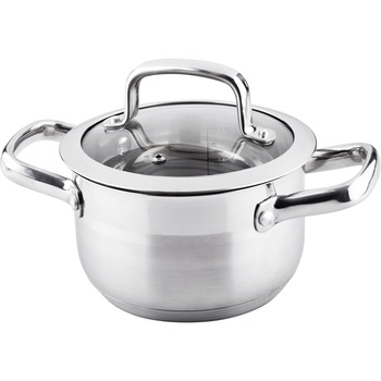 Oala cu capac Lamart din inox, inductie, 1.9L Oala cu capac Lamart din inox, inductie, 1.9L