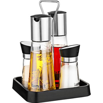 Set rotativ condimente Lamart, 4 recipiente Set rotativ condimente Lamart, 4 recipiente