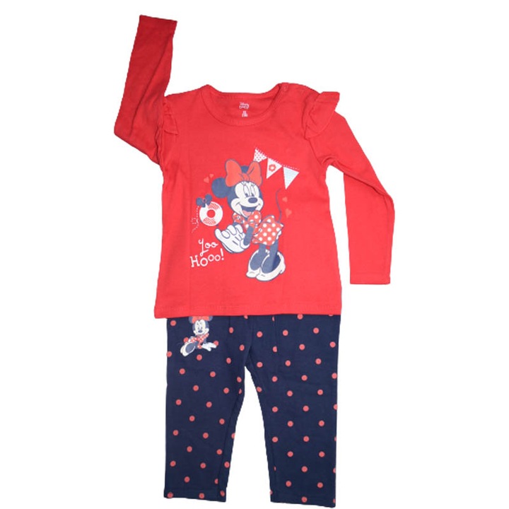 Compleu 2 piese bluza si pantaloni pentru fete E Plus M EPM5433-86, Rosu 85713