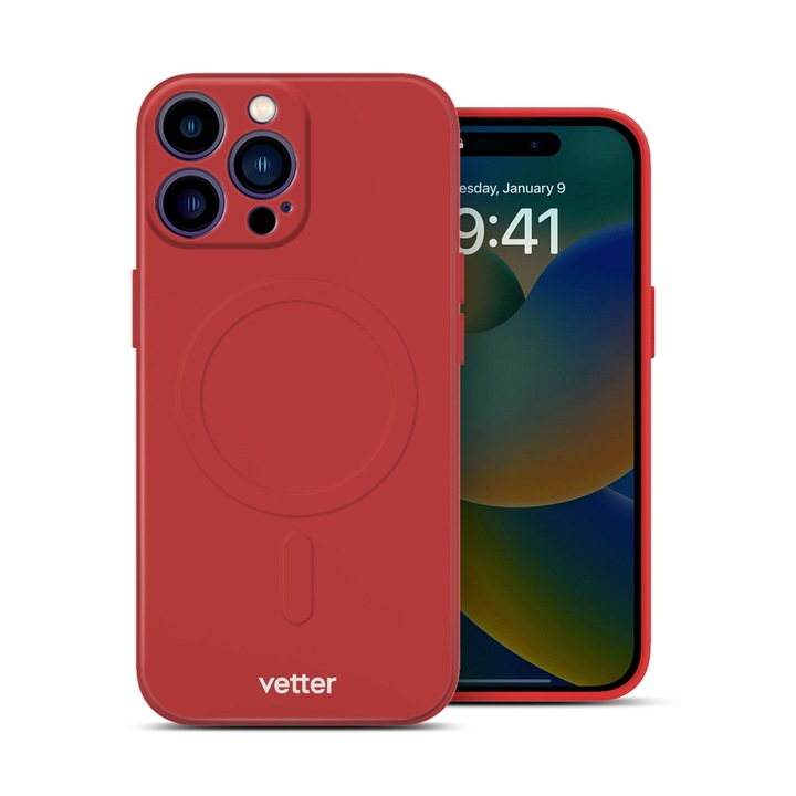 Husa pentru iPhone 14 Pro Max Vetter magsafe soft pro ultra red