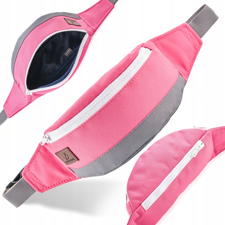 Borseta dama Brodrene, Poliester, Roz / Gri