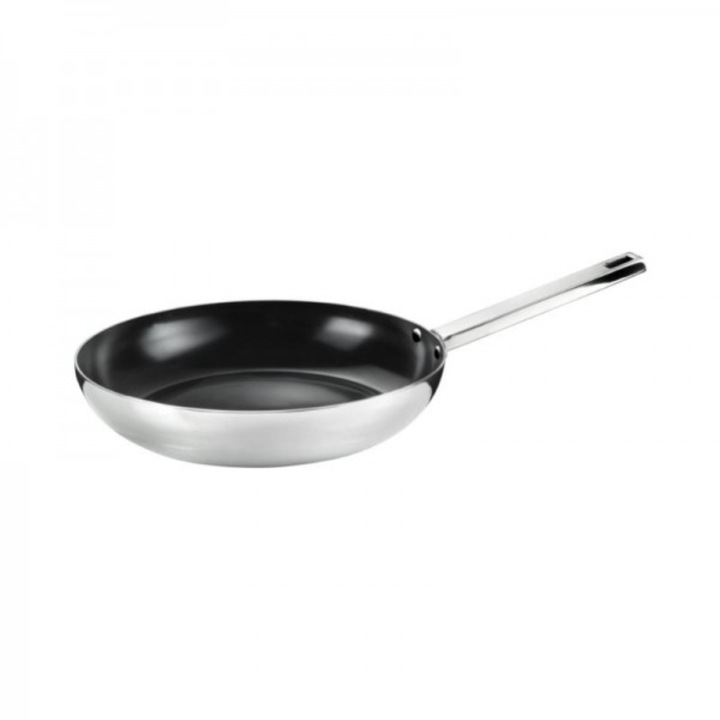 Háromrétegű tapadásmentes rozsdamentes acél serpenyő, Trimetallo, 24 cm