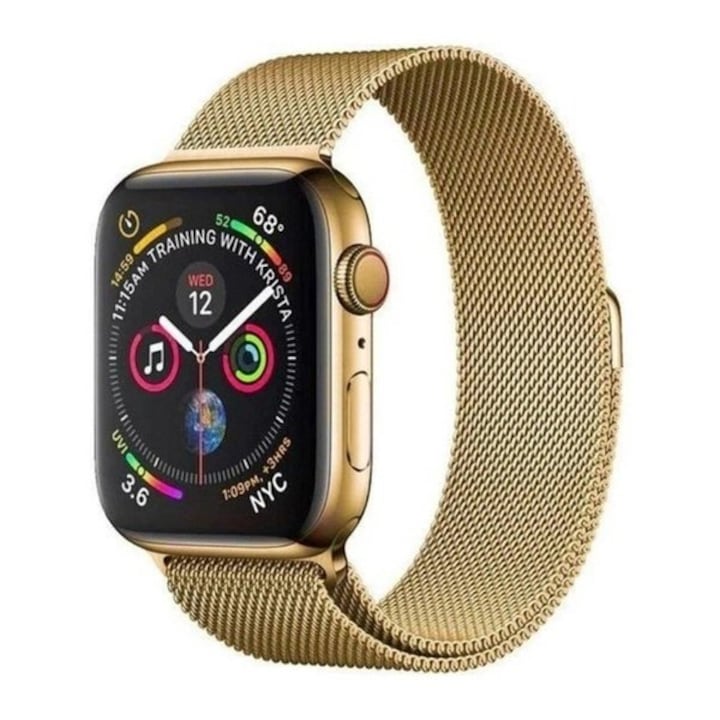 Каишка fixGuard Magnetic Strap за Apple Watch 6 / 5 / 4 / 3 / 2 / SE, 38 / 40mm, Gold