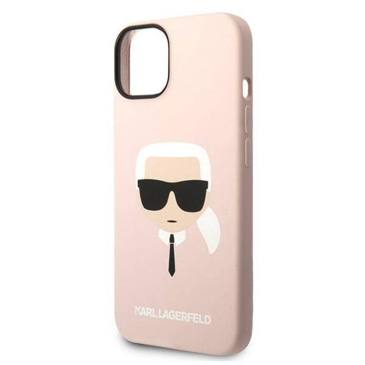 Гръб Karl Lagerfeld Karl's Head за iPhone 14 Plus, Розов