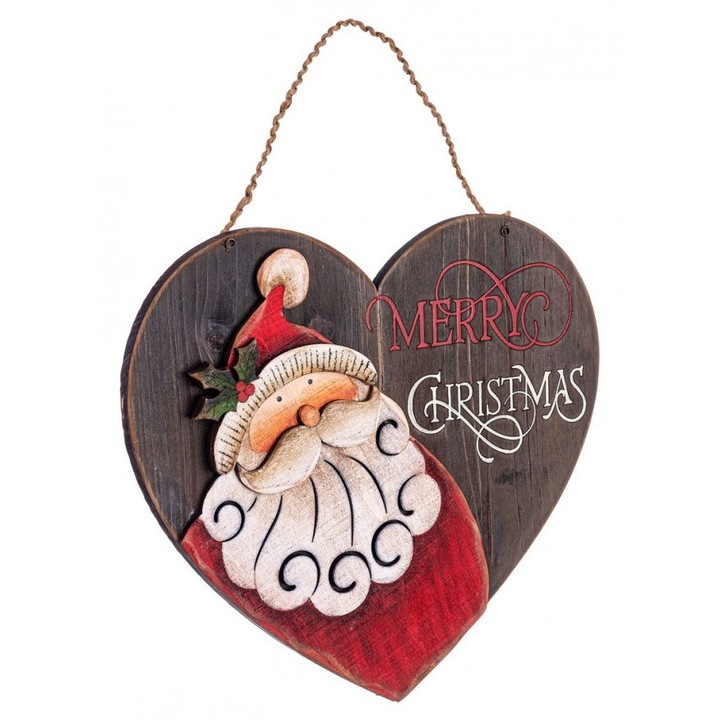 Decoratiune Mos Craciun 30.5x2x26.5 cm