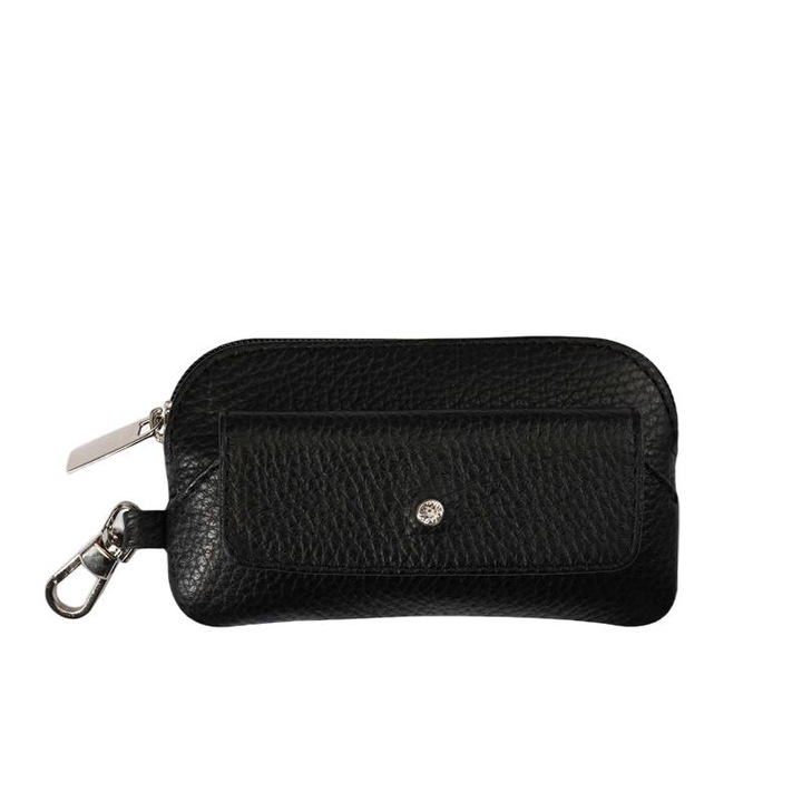 Portchei dama, Wojewodzic, Piele naturala, 13 x 7 cm, Negru