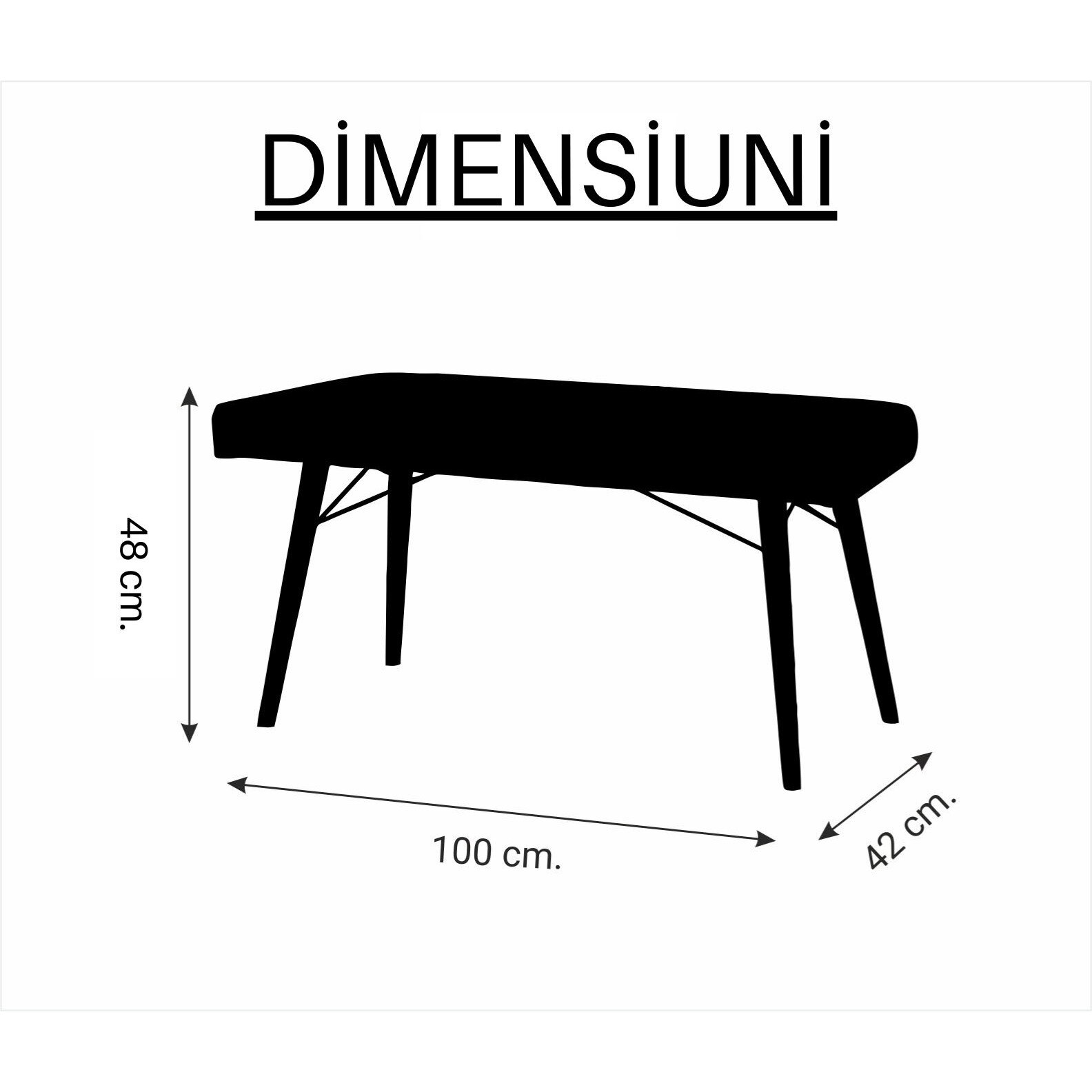 пейка HAMAN, 48x100x42, Син - eMAG.bg