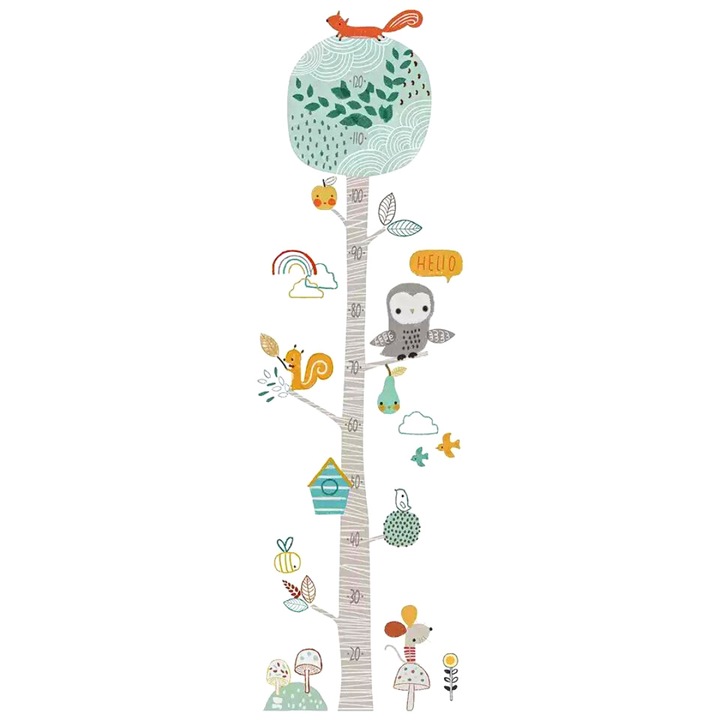 Стикер стикер метър за измерване на височина деца, животни, 130 см