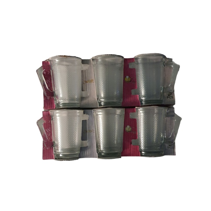 6db Gold Joker Oriental üvegpohár készlet, 230 ml