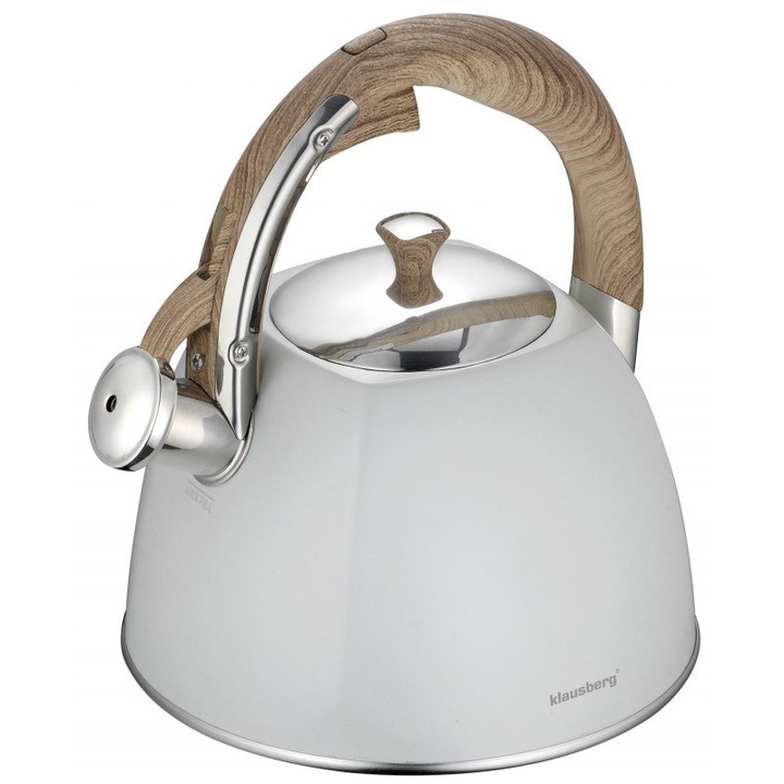 Традиционен чайник 3л, светло сив Klausberg - Prajo