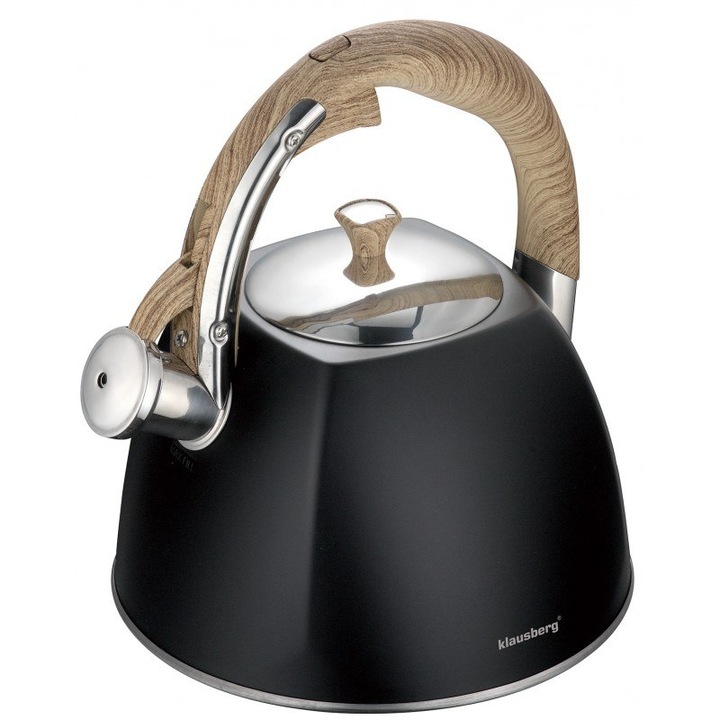 Чайник Klausberg 3л черен, Стоманен