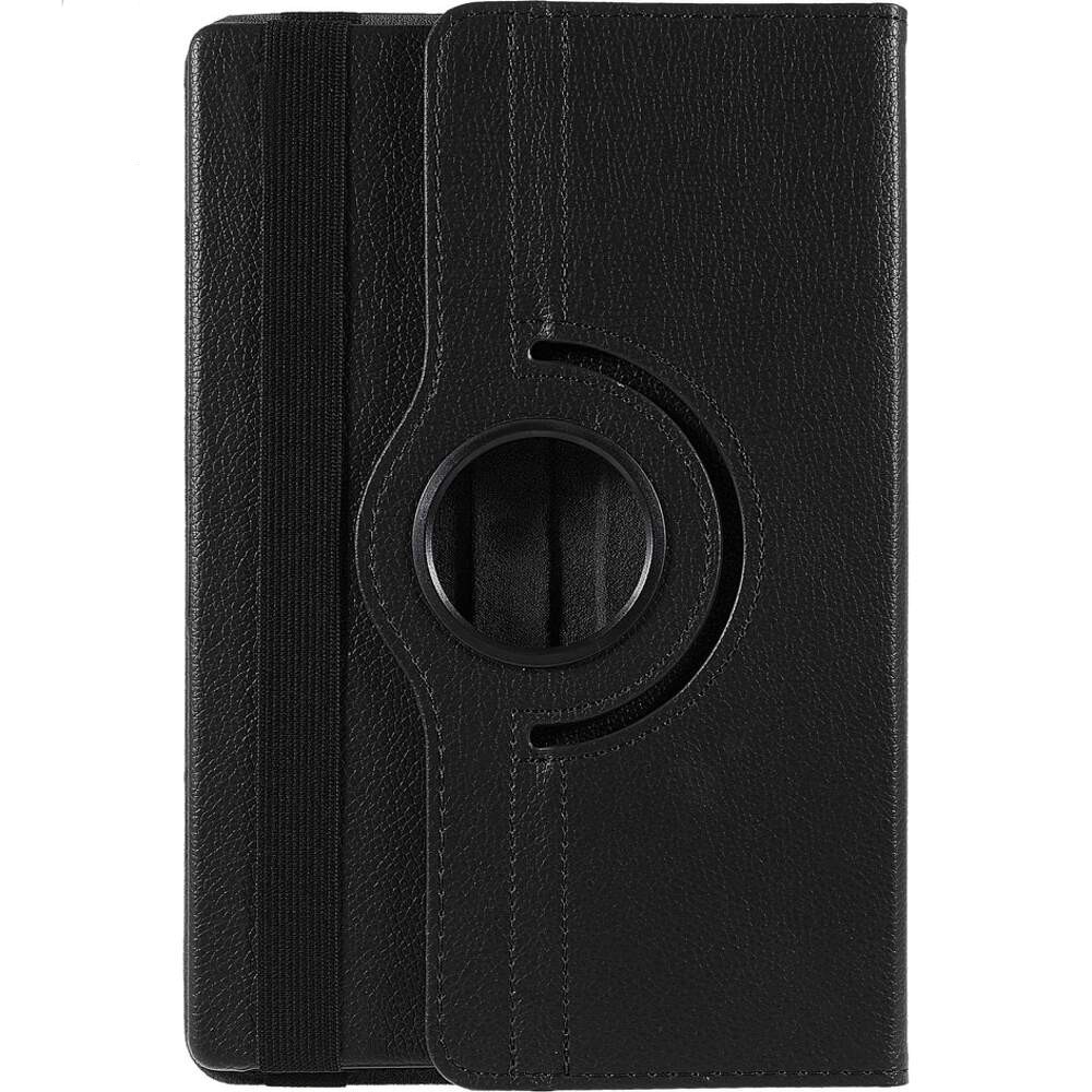 Husa Rotativa Tableta pentru Lenovo Tab 4 8.0 [TB-8504], Stand Portret si Landscape, Inchidere Sigura, Prindere Elastica, Smart Design, Universala 8, Negru