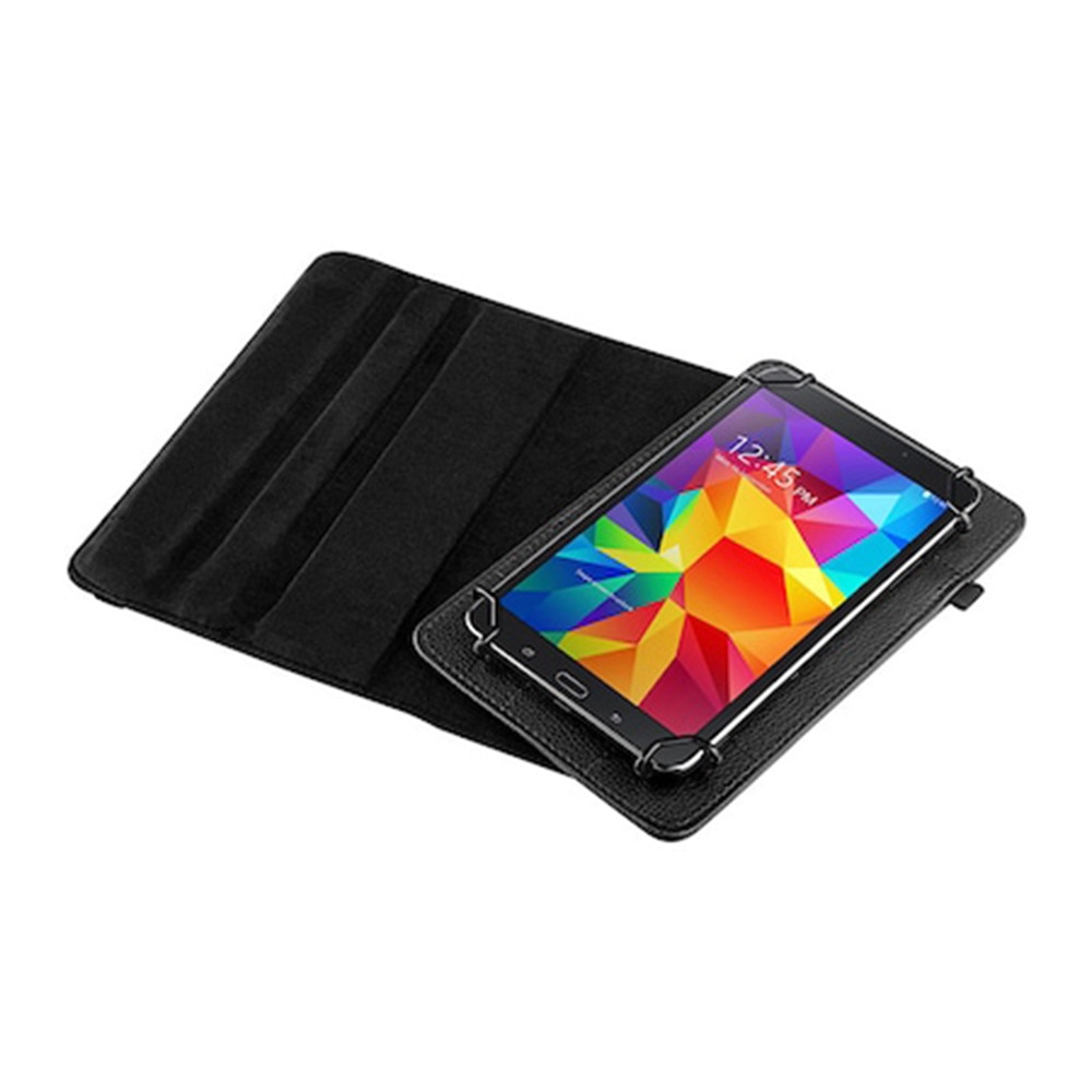Husa Rotativa Tableta pentru Lenovo Tab 4 8.0 [TB-8504], Stand Portret si Landscape, Inchidere Sigura, Prindere Elastica, Smart Design, Universala 8, Negru