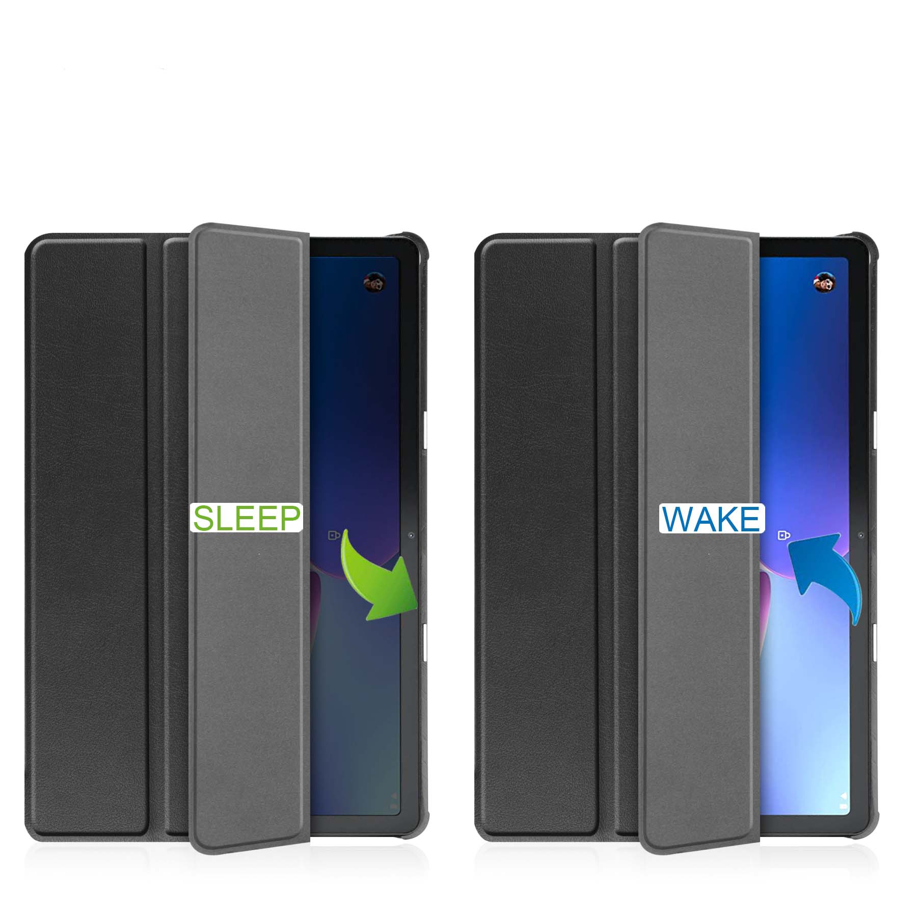 Husa smart cover tableta, pentru Lenovo Tab M10 gen 3 10.1 inch TB-328 neagra