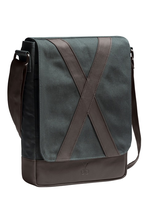 KAFT, Geanta crossbody unisex Methone-Asphalt, Maro inchis, Gri antracit