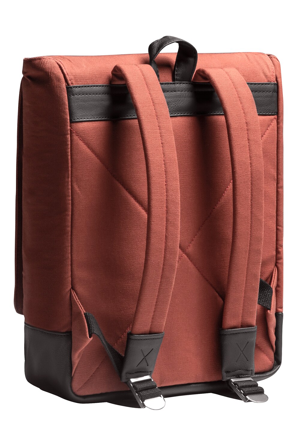 KAFT, Rucsac unisex cu buzunare multiple, Caramiziu, Negru