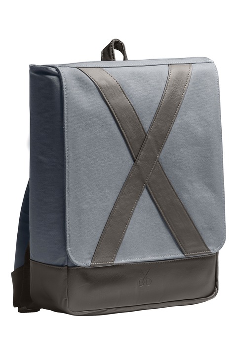 KAFT, Rucsac unisex cu buzunare multiple, Gri carbune, Negru