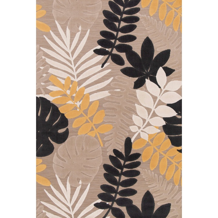 Килим за хол/спалня Ray 24509-632, размер 120 х 170 см, материал полипропилен, бежов цвят, правоъгълен