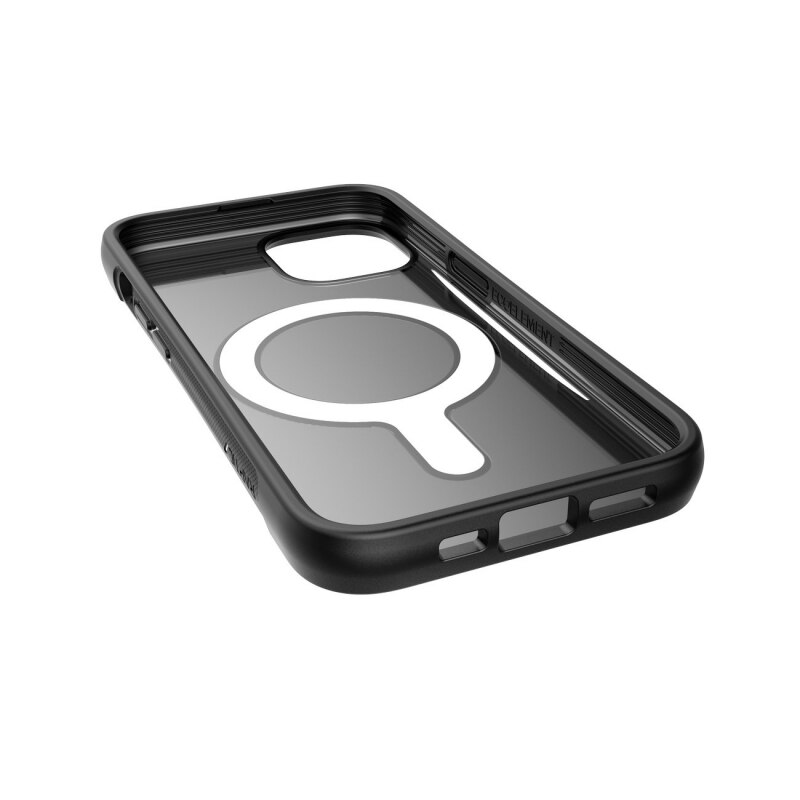 Raptic Clutch Case iPhone 14 cu capacul spate MagSafe negru