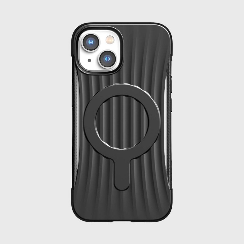 Raptic Clutch Case iPhone 14 cu capacul spate MagSafe negru