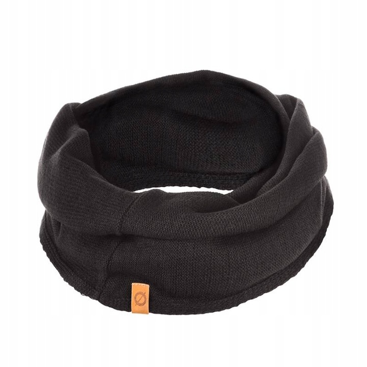 Fular tubular barbati Brodrene, Acril, 78x40 cm, Negru