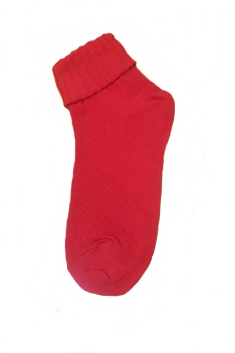 Sosete Dama, Cu manseta rulata, Rogalu, Rosu, 36-39