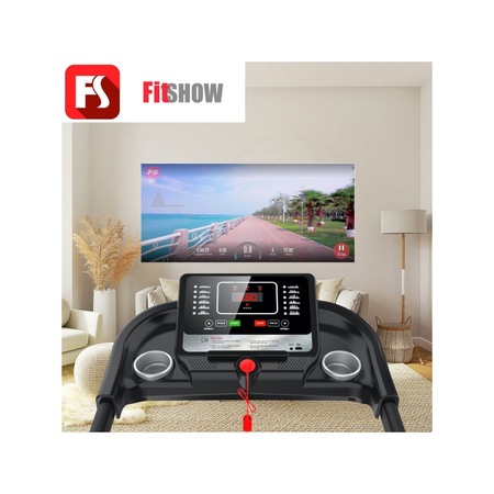 Banda de alergare electrica FitTronic J1000, motor de 2.0 CP, intrare MP3, bluetooth si aplicatia Fitshow App