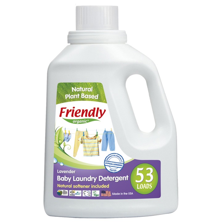 Концентриран гел за пране с омекотител лавандула Friendly Organic FR-00058-LAVENDER, 1.57л
