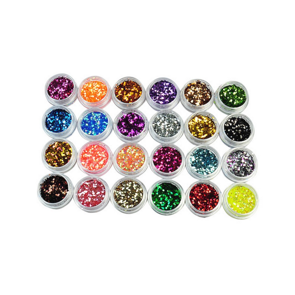 Set 24 Decoratiuni Paiete Pentru Unghii